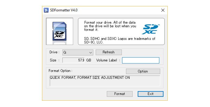 Sd formatter 4.0 for mac download mac