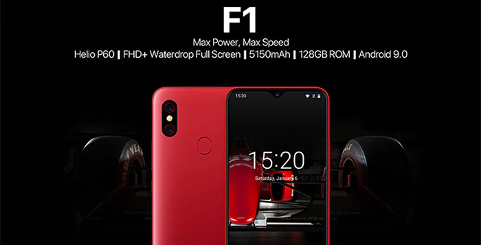 ANDROID - UMIDIGI F1 レッド SIMフリーの+stbp.com.br